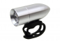 Preview: Rindow Bullet Lighting Aluminium LED Frontlampe CNC Gefräst - Silber
