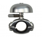 Preview: Crane Bell Co. Mini Karen Bicycle Bell w/ Die Cast Mount - Matte Silver