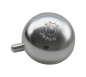 Preview: Crane Bell Co. Mini Karen Bicycle Bell w/ Steel Band Mount - Matte Silver