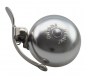 Preview: Crane Bell Co. Mini Suzu Bicycle Bell w/ Headset Spacer - Matte Silver