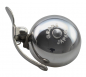 Preview: Crane Bell Co. Mini Suzu Bicycle Bell w/ Headset Spacer - Polished Silver