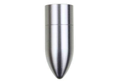 Rindow Bullet Lighting Aluminium LED Frontlampe CNC Gefräst - Silber