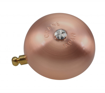 Crane Bell Co. Karen Bicycle Bell w/ Steel Band Mount - Brushed Copper