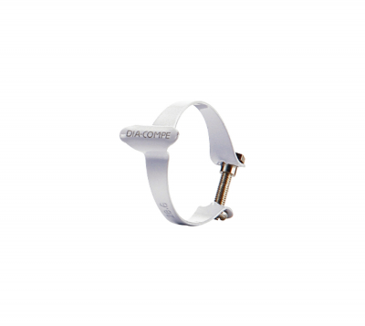 Dia-Compe Top Tube Brake Cable Clamp - White