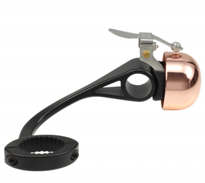Crane Bell Co. Mini Karen Bicycle Bell w/ Headset Spacer - Gold - aFrame  Distribution B2B