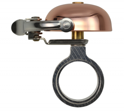 Crane Bell Co. Mini Suzu Fahrradklingel mit Headset Spacer - Kupfer