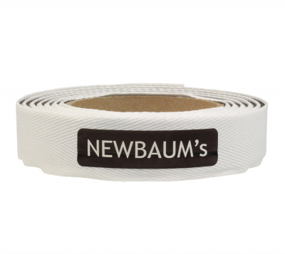 Newbaum`s Cushioned Cotton Cloth Bar Tape - White