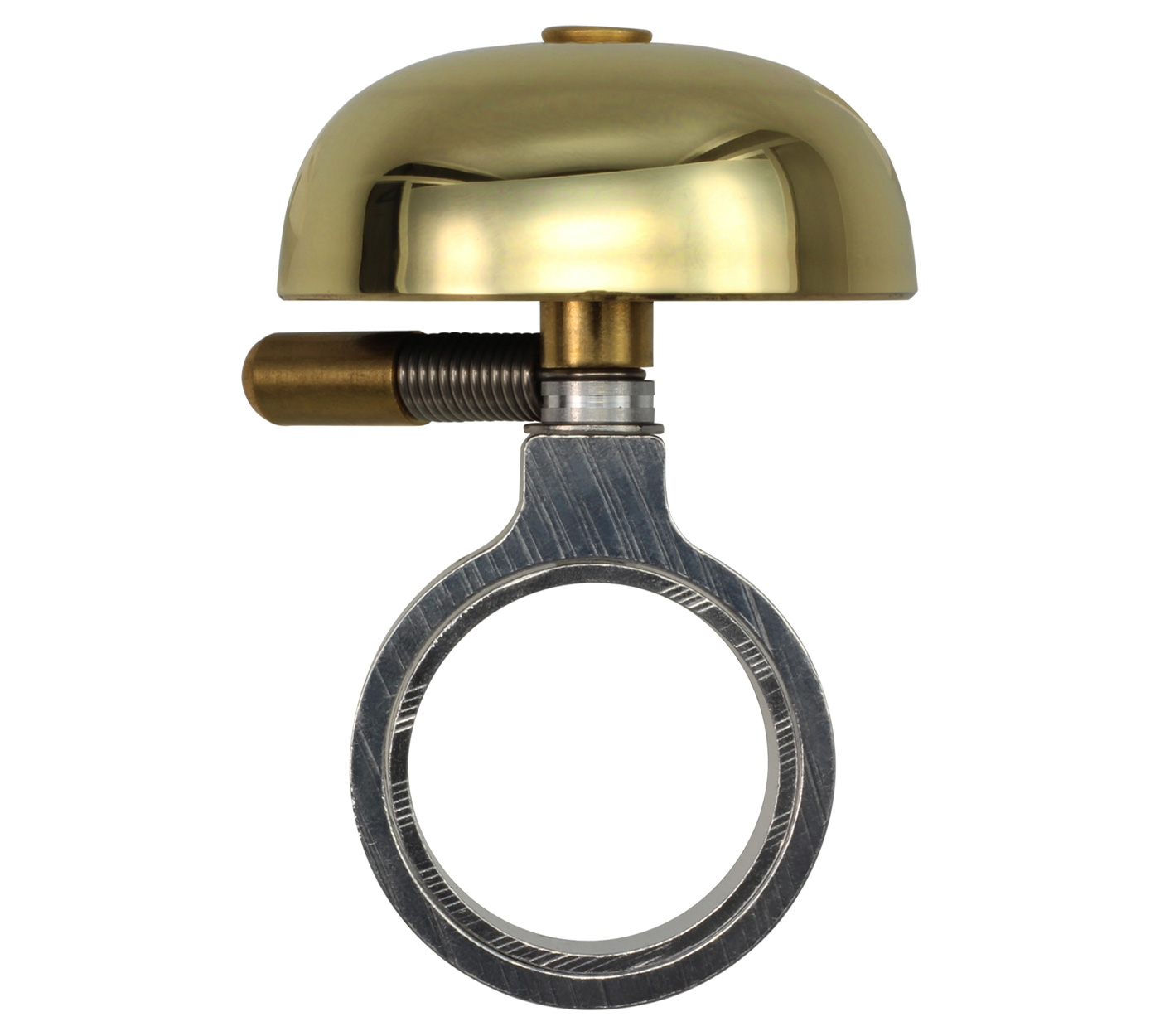 Crane Bell Co. Mini Karen Bicycle Bell w/ Headset Spacer - Gold