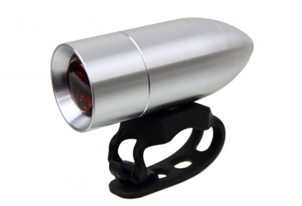 Rindow Bullet Lighting Aluminium LED Rücklicht CNC Gefräst - Silber