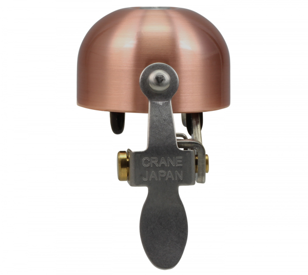 Crane Bell Co. E-Ne Bicycle Bell w/ Clamp Band Mount - Brushed Copper