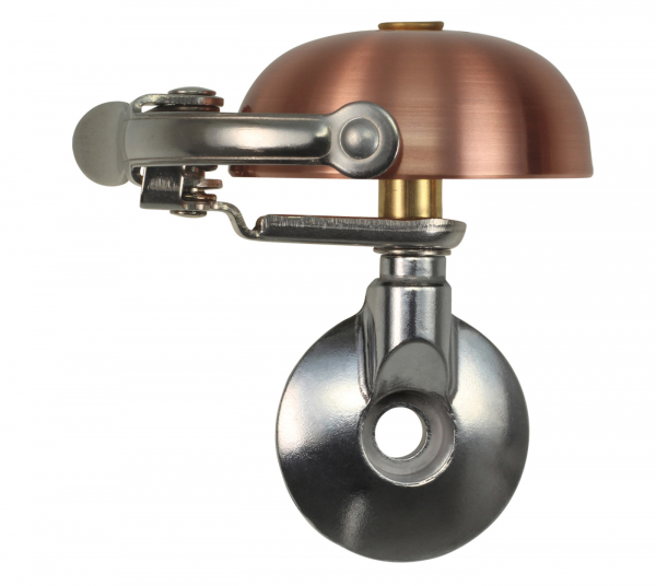Crane Bell Co. Mini Suzu Bicycle Bell w/ Ahead Cap Mount - Brushed Copper
