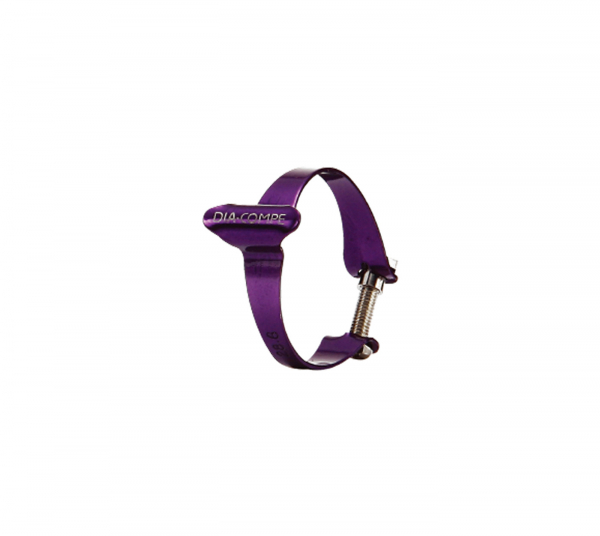 Dia-Compe Top Tube Brake Cable Clamp - Purple