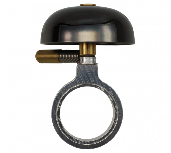Crane Bell Co. Mini Karen Bicycle Bell w/ Headset Spacer - Neo Black