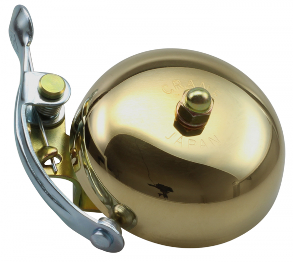 Crane Bell Co. Suzu Bicycle Bell w/ Steel Band Mount - Gold